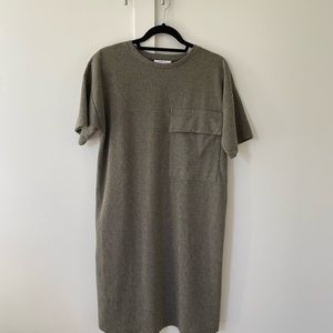 Zara Textured Dress With Pocket